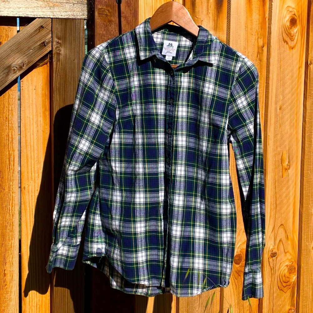 Thomas Mason X J.Crew Women’s Plaid Shirt